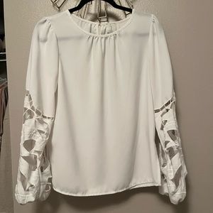 White long sleeve blouse